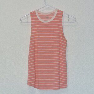 Womens SO Peach Striped Tank Top Size XS (63% rayon/37% polyester)